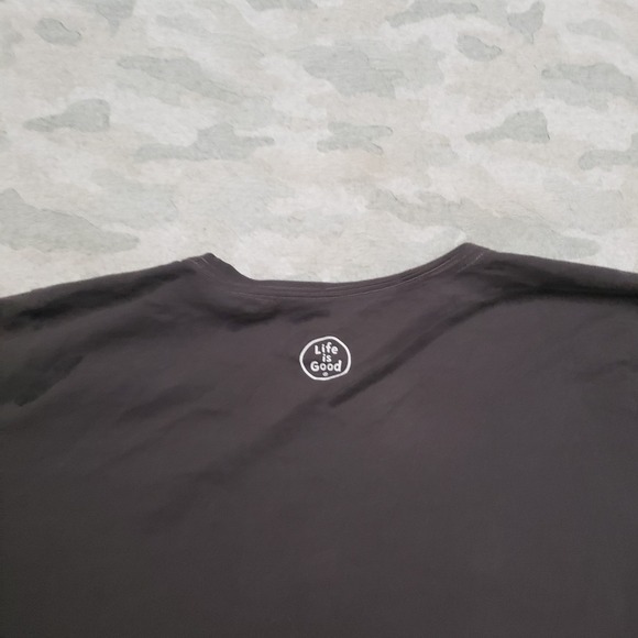 Life Is Good Top Womens 2XL Gray Classic Fit Short Sleeve Crusher Tee Sail Boat - Picture 7 of 10